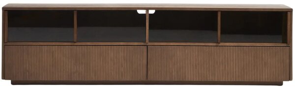 LÉTO -15% Kave Home Hnědá komoda Helvine 200 x 40 cm
