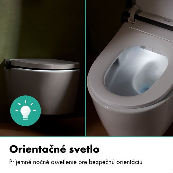 Hansgrohe LavaPura Element S - Závěsné sprchové WC, kompletní sada, AquaHelix Flush, SmartClean, HygieneEffect, bílá 63021450