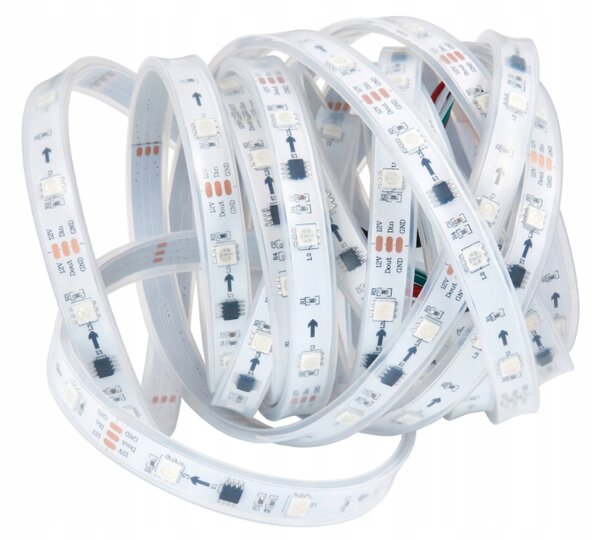 BERGE Digitální pásek LED - RGB - IP20 - 5m - duhový efekt