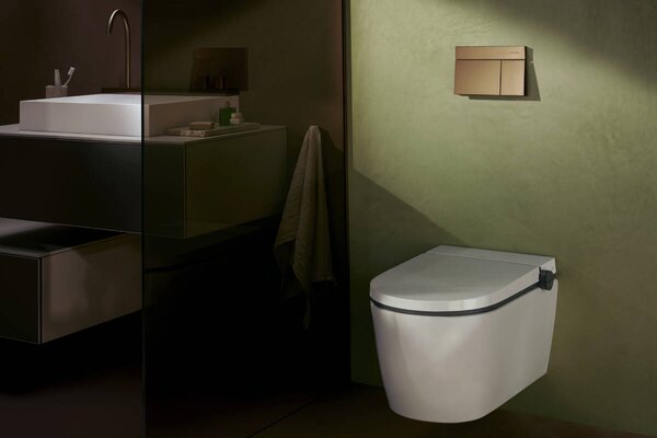 Hansgrohe LavaPura Element S - Závěsné sprchové WC, kompletní sada, AquaHelix Flush, SmartClean, HygieneEffect, bílá 63021450