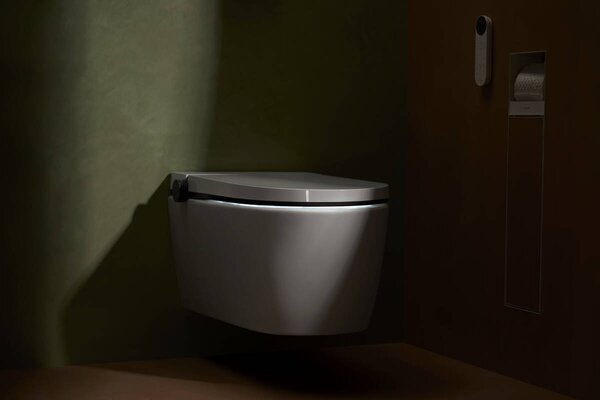 Hansgrohe LavaPura Element S - Závěsné sprchové WC, kompletní sada, AquaHelix Flush, SmartClean, HygieneEffect, bílá 63021450