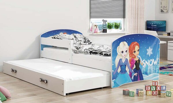 Dětská postel Luki 2 - Bílá 160x80 cm