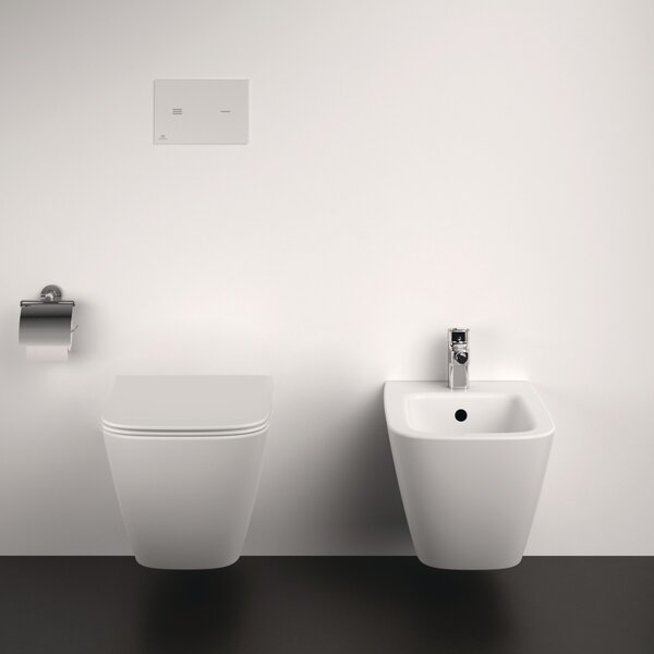 Ideal Standard i.life B - Závěsné WC, RimLS+ + sedátko ultra ploché Soft Close, bílá
