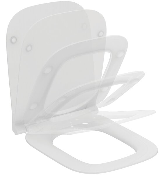 Ideal Standard i.life B - Závěsné WC, RimLS+ + sedátko ultra ploché Soft Close, bílá