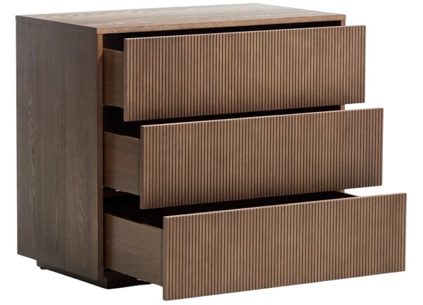 LÉTO -15% Kave Home Hnědá komoda Helvine 90 x 50 cm