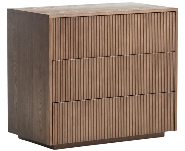 LÉTO -15% Kave Home Hnědá komoda Helvine 90 x 50 cm