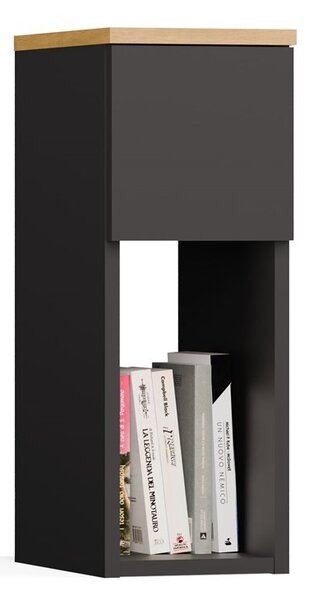 TP Living Noční stolek Galax 20 cm antracit/dub artisan