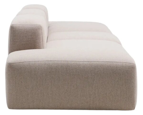 Kave Home Béžová čtyřmístná pohovka Blok 380 cm