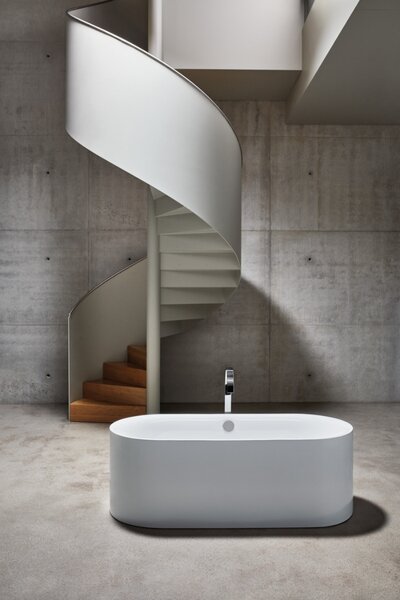 Bette BetteLux Oval Silhouette - Volně stojící vana 1800x800 mm, BetteGlaze Plus, bílá 3466-000CFXXS,PLUS
