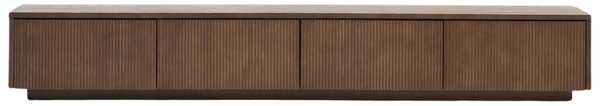 LÉTO -15% Kave Home Hnědý TV stolek Helvine 200 x 40 cm
