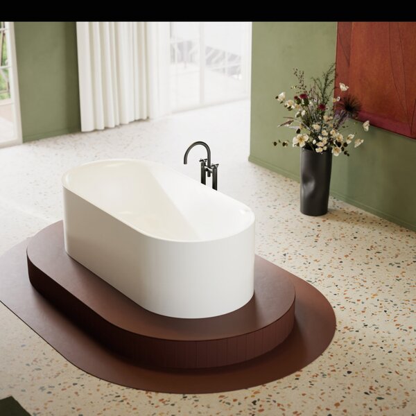 Bette BetteLux Oval Silhouette - Volně stojící vana 1800x800 mm, BetteGlaze Plus, bílá 3466-000CFXXS,PLUS