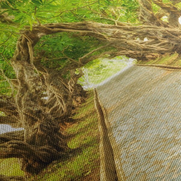 Obraz - Živý tunel z plumérií (125x70 cm)