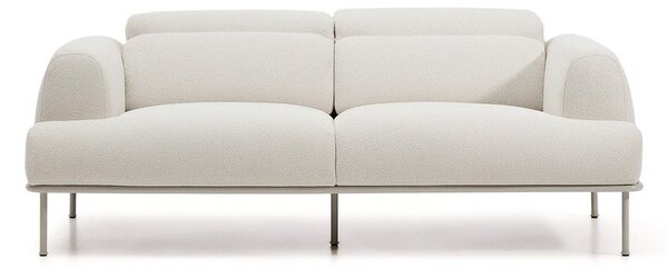 Béžová žinylková polohovací pohovka 214 cm Aurum – Kave Home