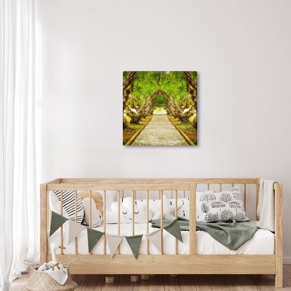 Obraz - Živý tunel z plumérií (30x30 cm)