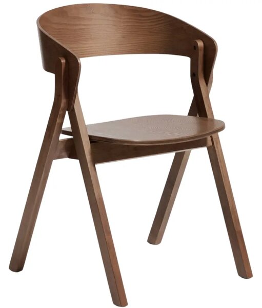 Kave Home Hnědá dřevěná jídelní židle Godia