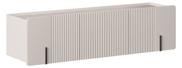 Závěsný TV stolek Malmi 150 cm - kašmírová / černá