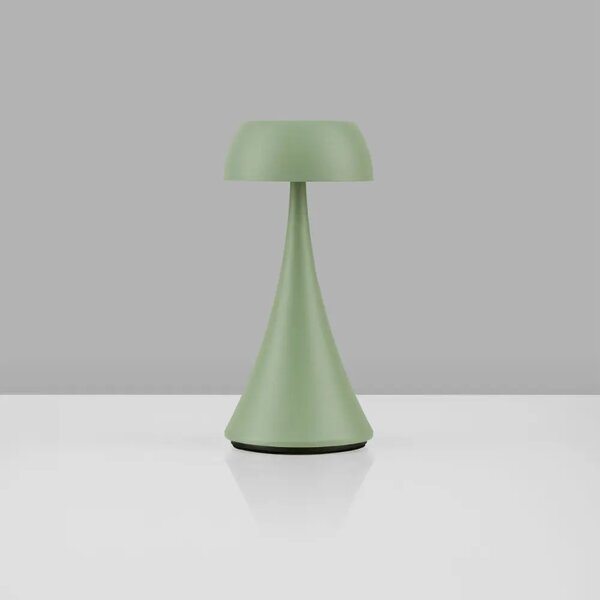 Nova Luce Zelená kovová nabíjecí stolní LED lampa Ycro