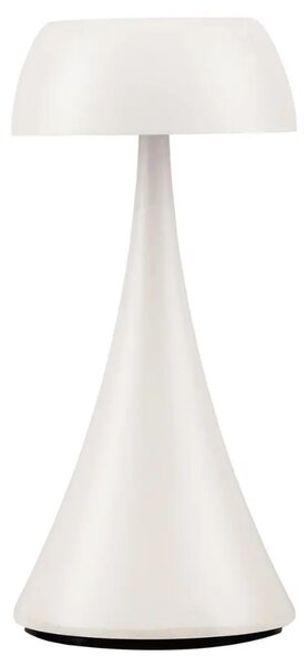 Nova Luce Bílá kovová nabíjecí stolní LED lampa Ycro