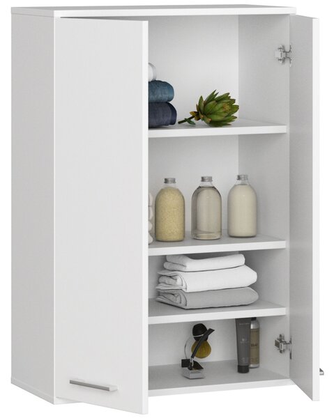 Ak furniture Závěsná koupelnová skříňka Fin W64 64 cm bílá
