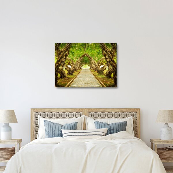 Obraz - Živý tunel z plumérií (70x50 cm)