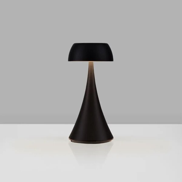 Nova Luce Černá kovová nabíjecí stolní LED lampa Ycro