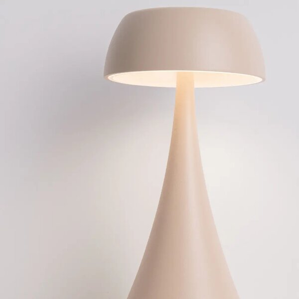 Nova Luce Béžová kovová nabíjecí stolní LED lampa Ycro