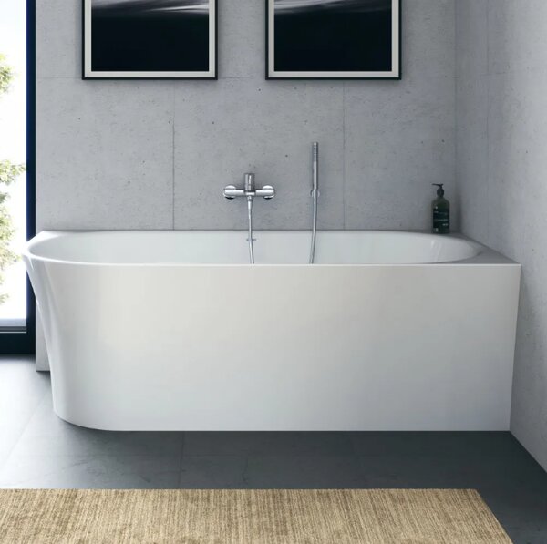 Duravit DuraSenja - Volně stojící vana 1700x800 mm do pravého rohu, bílá 700581000000000