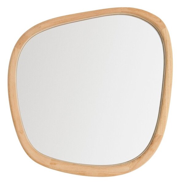 Nástěnné zrcadlo s dřevěným rámem 45,5x47 cm Alura – Kave Home