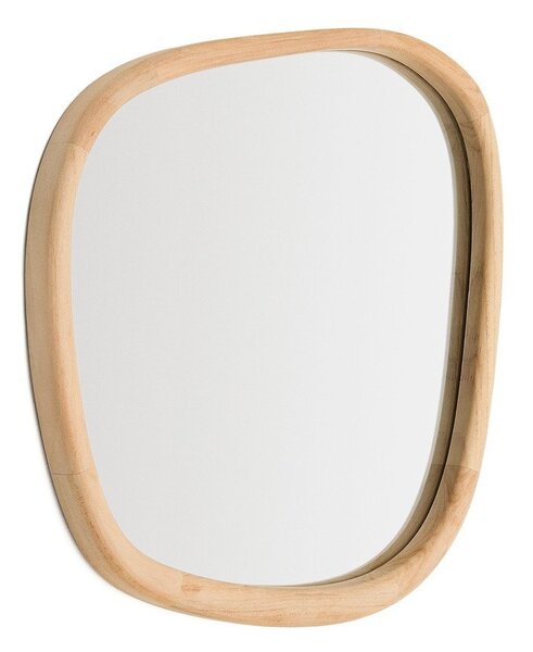 Nástěnné zrcadlo s dřevěným rámem 45,5x47 cm Alura – Kave Home