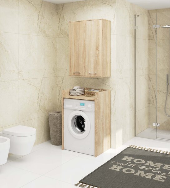 Ak furniture Závěsná koupelnová skříňka Fin W64 64 cm dub sonoma