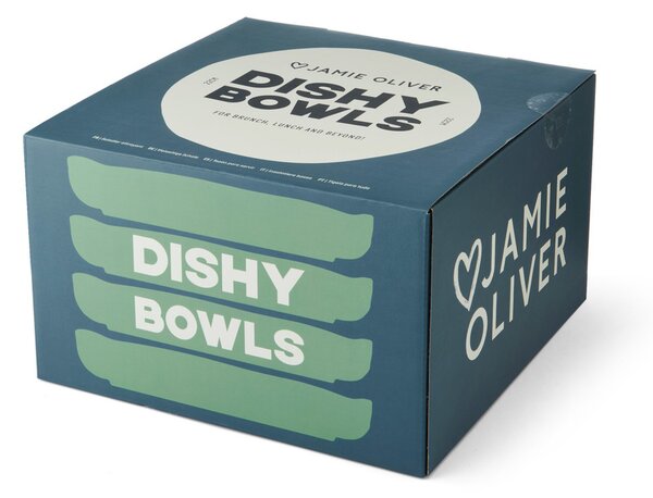 Jamie Oliver Big Love hluboké talíře/misky 22cm, sada 4ks, zelené JOBLBOWL22PK4