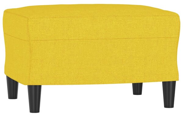 4dílná sedací souprava s poduškami světle žlutá textil 3201783