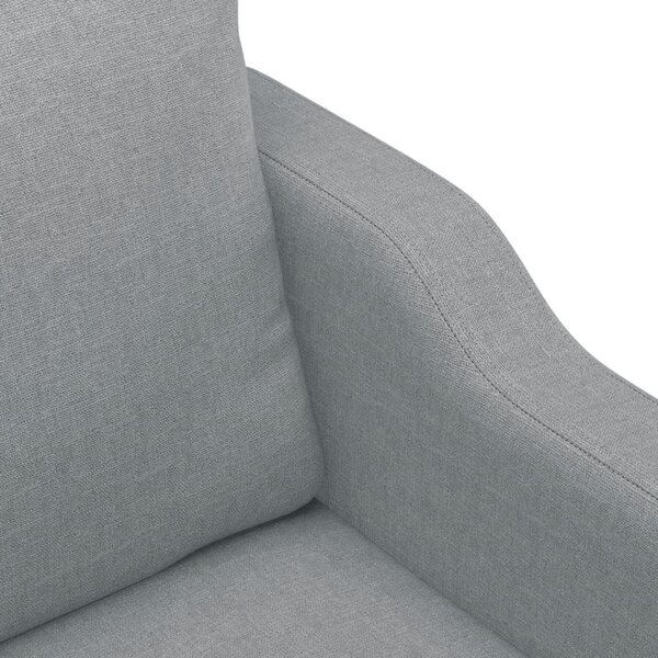 3dílná sedací souprava s polštáři světle šedá textil 3201786