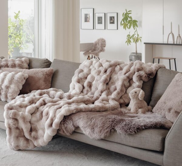 Skinnwille Home Collection Kožešinové štěně Mini, kudrnatá kožešina Curly Pearl
