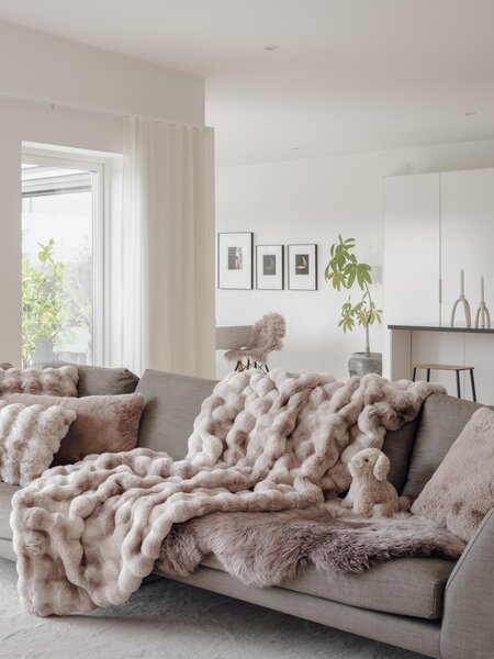 Skinnwille Home Collection Kožešinové štěně Mini, kudrnatá kožešina Curly Sahara