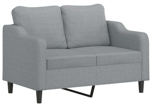 3dílná sedací souprava s polštáři světle šedá textil 3201786