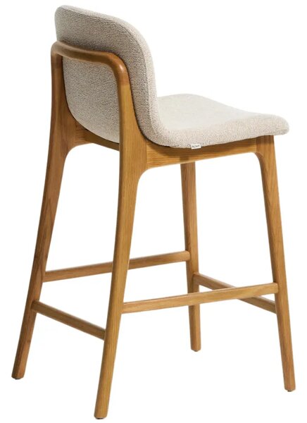 LÉTO -15% Kave Home Béžová barová židle Elnor 65 cm