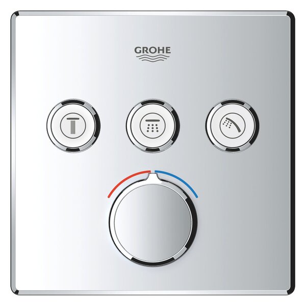 GROHE SmartControl - Krytka podomítkové baterie se 3 ventily, chrom 29149000