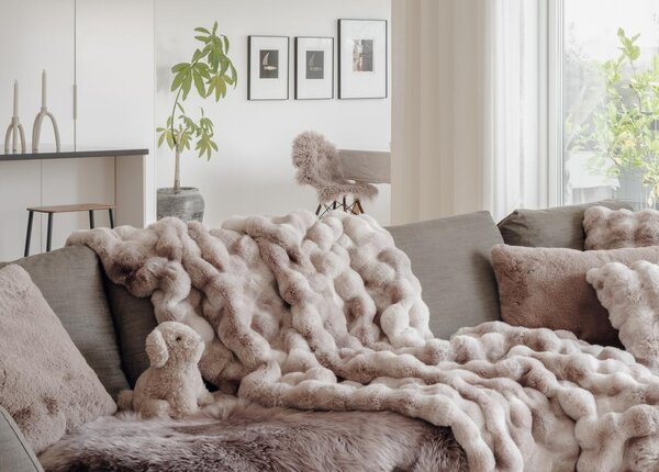 Skinnwille Home Collection Kožešinové štěně Mini, kudrnatá kožešina Curly Sahara
