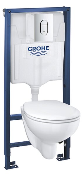 GROHE Solido - Sada 5 v 1 pro WC, stavební výška 1,13 m, Chrom 39418000