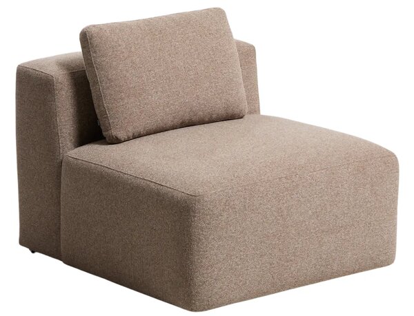 LÉTO -15% Kave Home Hnědé křeslo Blok 90 cm