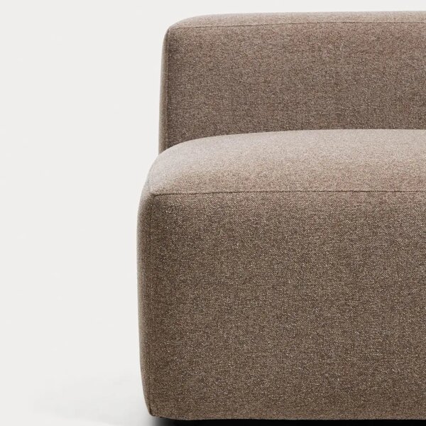 LÉTO -15% Kave Home Hnědé křeslo Blok 90 cm