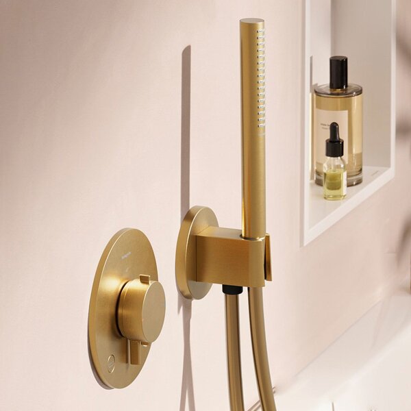 Hansgrohe set 24 - Sprchový systém pod omítku, komplet, kartáčovaný bronz