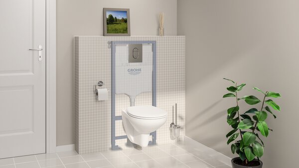 GROHE Solido - Sada 5 v 1 pro WC, stavební výška 1,13 m, Chrom 39418000
