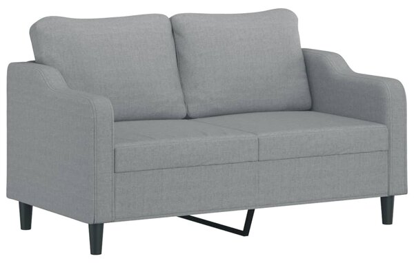 2dílná sedací souprava s poduškami světle šedá textil 3201802
