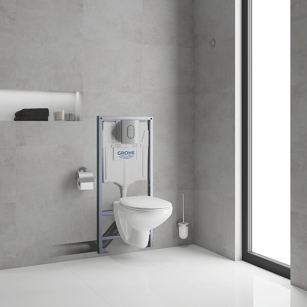 GROHE Solido - Sada 5 v 1 pro WC, stavební výška 1,13 m, Chrom 39418000