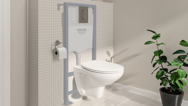 GROHE Solido - Sada 5 v 1 pro WC, stavební výška 1,13 m, Chrom 39418000