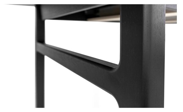 Rozkládací jídelní stůl s přídavnou deskou v dekoru dubu 90x180 cm Curved – Woodman