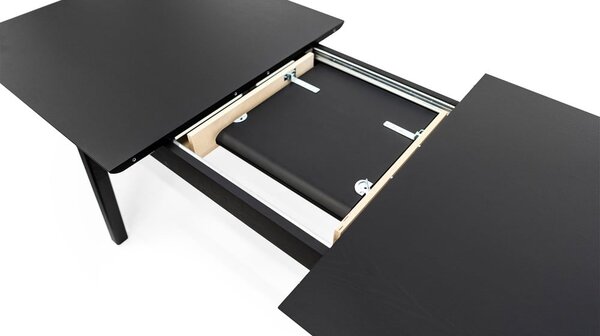 Rozkládací jídelní stůl s přídavnou deskou v dekoru dubu 90x180 cm Curved – Woodman
