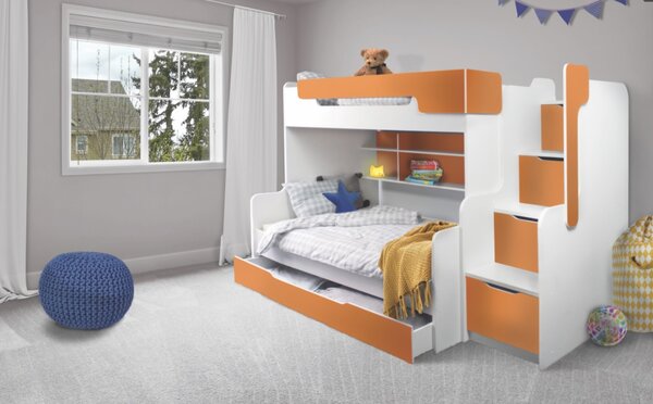 Patrová postel Harry 3 oranžová
